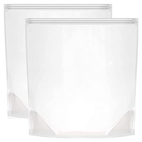 2 Huge Turkey Brining Bags - Double Zippers Seal Brine Bags - 26"×22" Extra Large Brine Bag-Heavier Duty Materials - BPA Free Cover