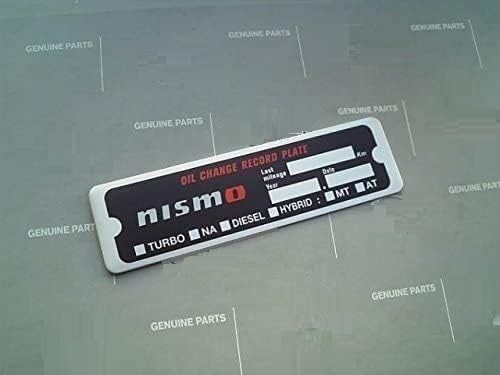Amazon | NISM0用オイルチェンジ レコードプレート(ブラック) R35 GT-R 