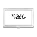 Stylish Characters Friday Business Card Holder Case Pocket Box Wallet