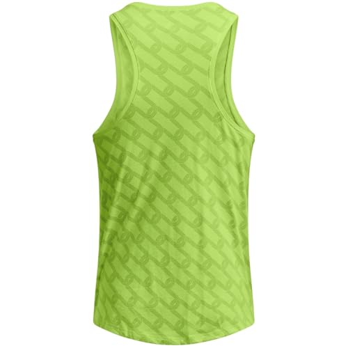 Under Armour 1386619-304-LG UA Run Anywhere Singlet Morph Green LG2