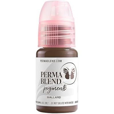 Perma Blend Permanent Makeup for Eyebrows, Used for Microblading and Tattoo Techniques, Professional Cosmetic Pigment Signature Brow Set, 0.5 oz Set of 8