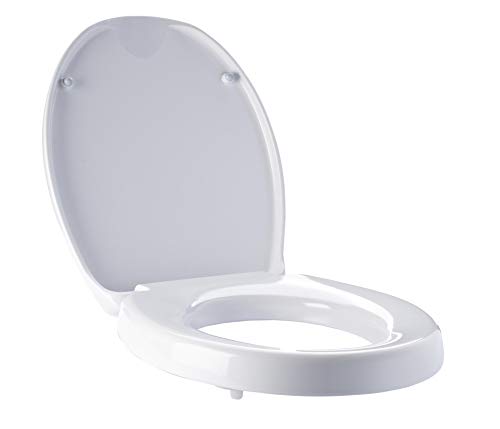 Ridder A0070700 Rehausser WC avec Linette Automatique Résine Thermodurcissable Blanc