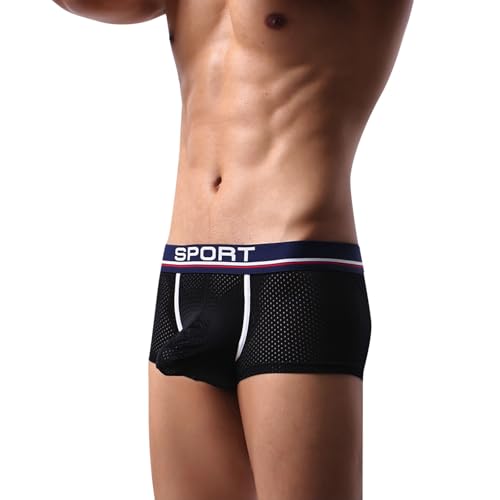 Genérico Calzoncillos Sexy Hombre de Malla Refrescante con Diseño de Ventilación y Tejido Transpirable para Hombre