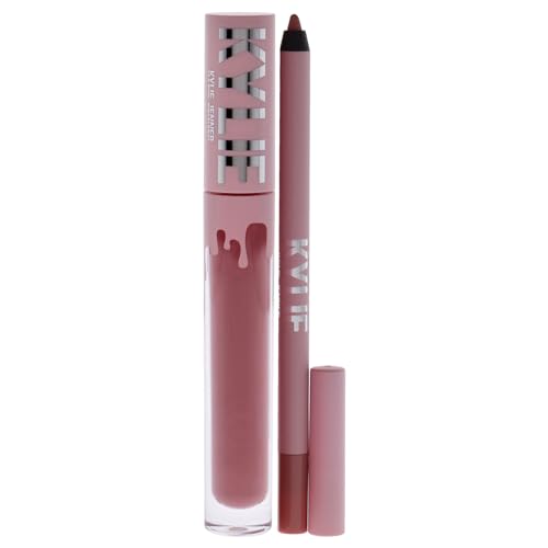 Kylie Cosmetics Velvet Lip Kit - 705 Charm for Women - 2 Pc 0.10 oz Velvet Liquid Lipstick, 0.03 oz Lip Liner
