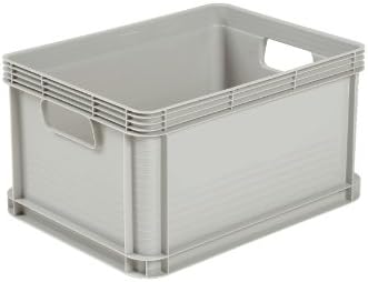 Heavy Duty Plastic Stacking Industrial Euro Storage Containers Boxes Crates! 5 Sizes -Big Load Capacity Food Grade 10 Year Guarantee! (2, 20 Litre - L400 x W300 x H220mm)