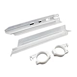RESPUNEKBAH Protection Moteur Moto pour Kawasaki KLX 250 300R 650 650R KDX 125 200 Protection Fourche Avant Protection Contre Chocs Accessoires Motos (Blanc)