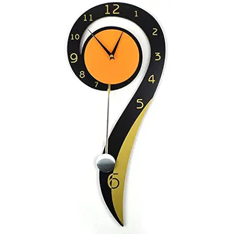 Reloj de Pared WDSDJ Moderno y Silencioso Swing Cuarzo (23.6"x 10.2") Cover