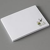 Lot de 50 feuilles de notes adhésives Motif bouledogues français 10,2 x 7,6 cm