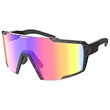 Scott Shield Compact Wechselscheiben Fahrrad Brille Marble schwarz/blau grün Chrome