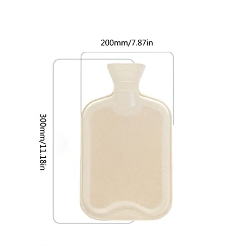 JINGYAN Bolsas de agua caliente 1800ml Cute 2 bolas Cubierta de felpa Botella agua caliente Bolsa Anti-Scald Water-Relling Hand Warmer for Dormitory Office Home(3)