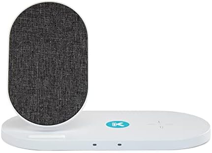 Kratos Power Dual Pad 10W Fast Wireless Charger with Fabric Stand