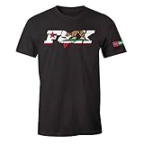fox t shirts uk Official Licensed Product Fox Men\'s California CA Flag Short Sleeve T Shirt Black L