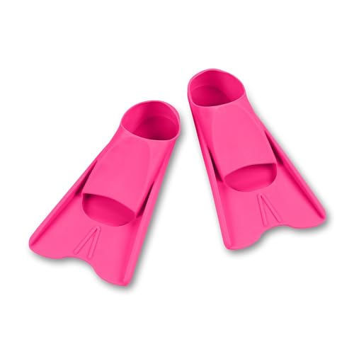 DRUNA Pinne per Nuoto, Immersioni e Allenamento in Piscina Pinne corte Unisex (Rosa, 40/41)