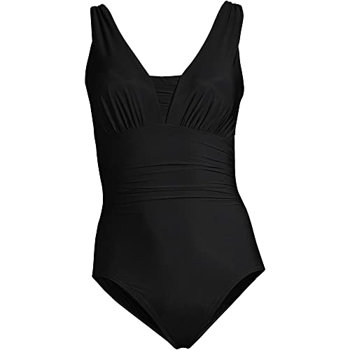 Lands' End Women's Slender Suit Grecian One Piece #TOP26