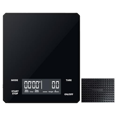 Xumann 6 Modes Mini Digital Coffee Scale, 3kg/0.1g Accurate Espresso Weighing Barista Scale with Timer