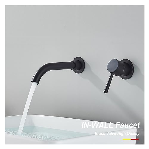 Robinet d'évier noir à levier mécanique pour eau chaude et froide