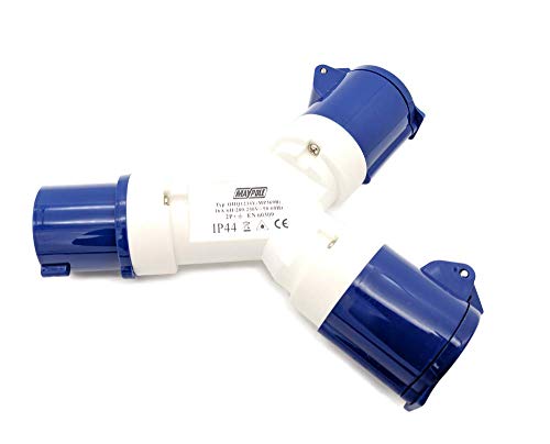 Maypole Caravan 230V 2 Way Hook-Up Splitter for Camping Caravan Motorhome Electrics