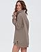 Locachy Womens Casual Oversized Sweatshirt Long Sleeve Button Henley Neck Pullover Tops Fashion Outfits Clothes Coffee Grey M