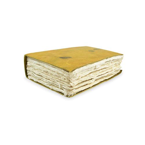 Kathmandu Valley Co. Nepali Yeti Tracker Leather Journal, Writing Notebook With Handmade Lokta Paper. Made In The Himalayas Of Nepal. (5X8 Inch) #TOP2