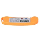 Foldable Food Thermometer, Read Cooking Thermometer Electronic Food Thermometer for All Culinary, Thermometer (Orange)