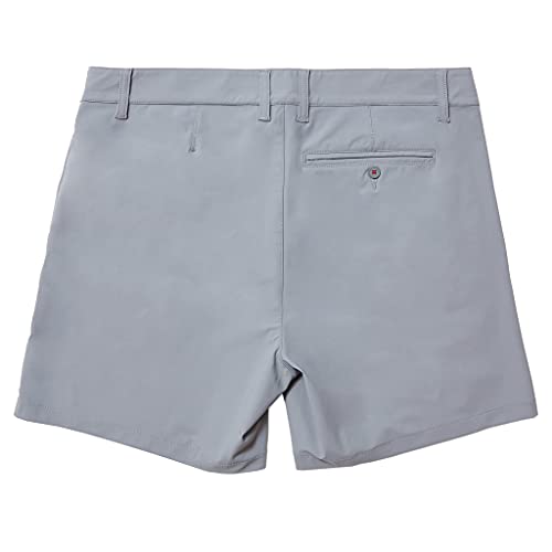 Rhone Men's Resort Short 6" Inseam, Breathable, Moisture-Wicking, Premium 4-Way Stretch Fabric (Smoked Pearl, 31) #TOP6