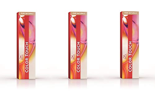 Wella, confezione da 3 pezzi Color Touch 60 ml Pure Naturals 6/0