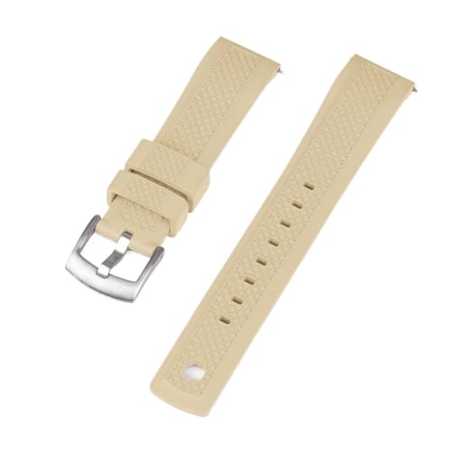 Samsung Galaxy 46mm/Huawei GT2/Amaz GTR 47mm�Ή� �X�|�[�c�t�b�f�S���u���X���b�g���X�g�o���h 20/22mm�Ή�(Khaki,22mm)