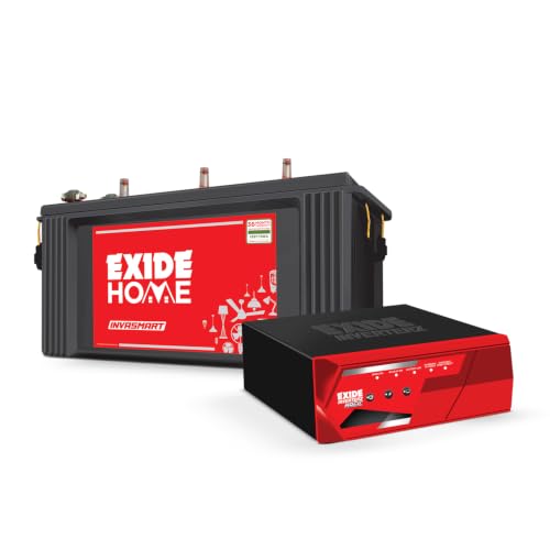Image of Exide Inverter & Battery Combo for Home & Office - MAGIC12V1125 (1125VA /12V) Square Wave Inverter + INVASMART ISST1500 150Ah Short Tubular Battery | 42M Inverter & 36M Battery Warranty