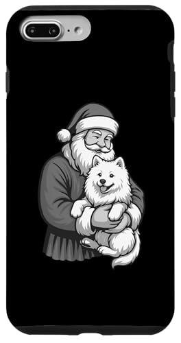 サモエド サンタ クロース クリスマス 犬好き スマホケース iPhone 7 Plus/8 Plus 用