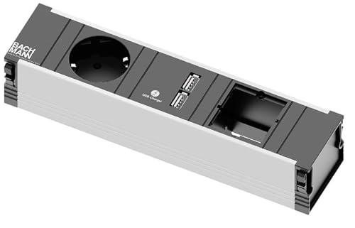 Preisvergleich Produktbild Bachmann Steckdosenleiste Aluminium Coni, 9120167