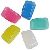 Ram® - 5 Fundas Protectoras para Cabezales de Cepillo de Dientes, para Viajes, Exteriores, Camping, Senderismo, Vacaciones, etc