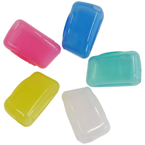 Ram 5 Pieces Toothbrush Head Covers Toothbrush Protective Case Holder Caps for Travel Outdoor Camping Hiking Holiday Tooth Brush Cover