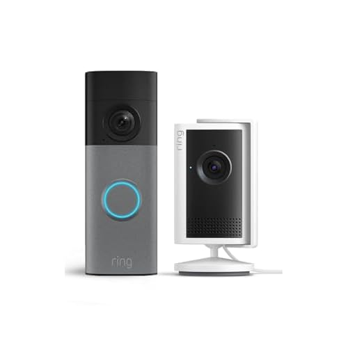 Ring Paket: Videotürklingel Kabel (Neueste Gen.) Retinal 2K & 6x-Zoom + Innenkamera Plus Retinal 2K & 4x-Zoom | Plug-In | Alexa | 30 Tage Gratiszeitraum für Ring-Abonnement