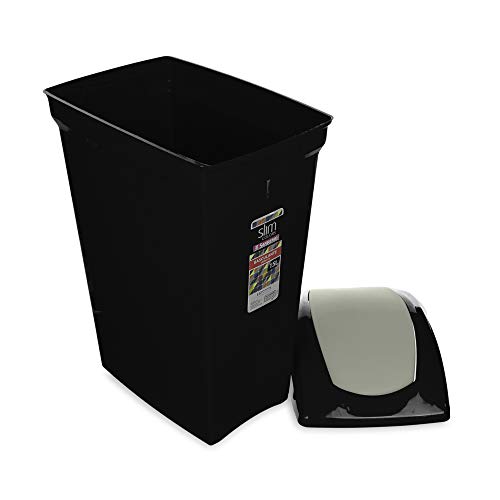 Lixeira Basculante Sanremo Preto Plástico