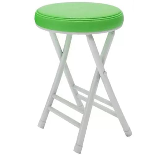 Stackable Folding Pouf Stool Padded Round Bar Stool 150kg Capacity Ideal for Home Kitchen Dining Room Space Saving Furniture Lightweight and Portable