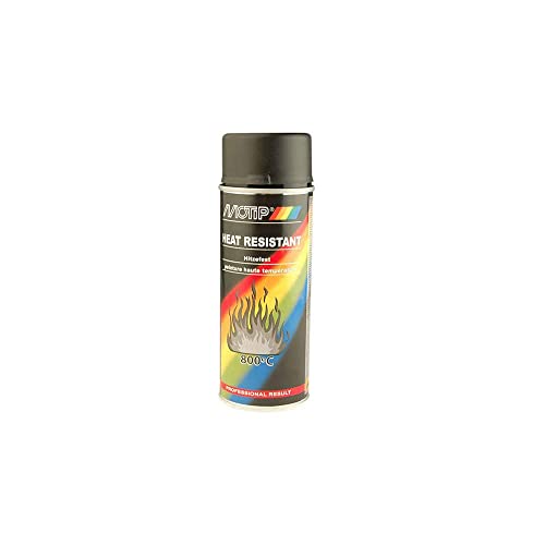 MOTIP - BOMBE DE PEINTURE MOTIP PRO HAUTE --TEMPERATURE NOIR spray 400ml (04031)