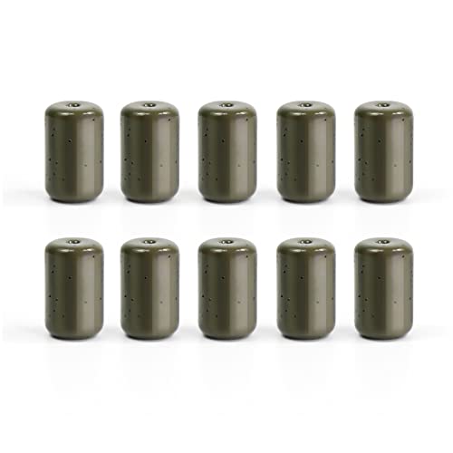 Croch 10 Pack Tungsten Barrel Weights for Carolina Rig Sizes 1/8 1/4 3/16 3/8 1/2 1oz (3/16 oz, B-Green)