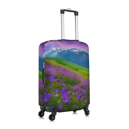 Housse de protection pour valise en polyester haut de gamme fleurs S