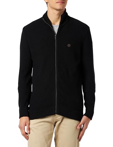 SPRINGFIELD Suéter Cárdigan, Negro 711, XL para Hombre