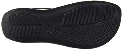 Crocs Women's Sexi Flip Flop Sandal, Black/Black, 5 #TOP3