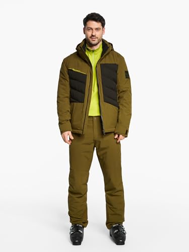 Ziener Herren TAZLIN-Z Ski-Hose/Schnee-Hose | wasserdicht, warm, Träger, Seaweed, 56