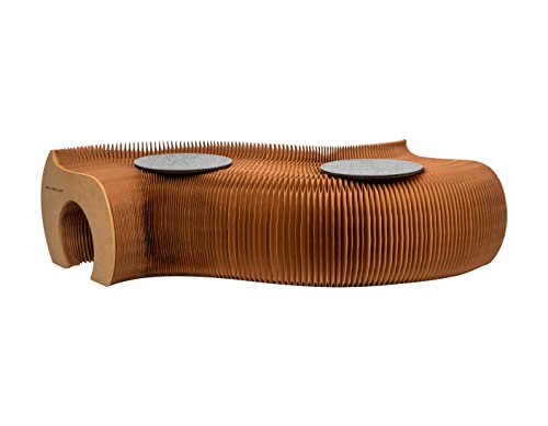 Honismart Indoor Cat Tunnel, Stretching Cat Tunnel Bed, Cat Play Tunnel, Outdoor Cat Tunnel, And Playhouse, Large Cat Tunnel, Cat And Small Animals Playing Paper Tunnel, Outdoor Cat House(Brown) #TOP6