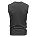 Men’s V-Neck Sleeveless Sweater Vest – Solid Black Knit Vest for Men, Classic Pullover Style, Mens Sweater Vest