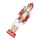 Ipetboom Holz Chajizhi Weihnachten Ornament Kreatives Nutcracker Soldier Design für Festliche Dekoration für Weihnachtsbaum