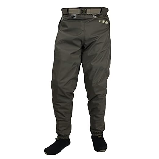 Fast Eddy Waist High Stockingfoot Breathable Wader Pant (Medium)
