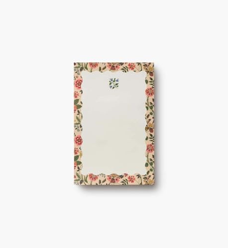 RIFLE PAPER CO. Blank Notepad 75 Tear-Off Pages, Manage Important Tasks, Jot Down a To-Do List, or Leave a Sweet Message with our Illustrated Notepads (6.5