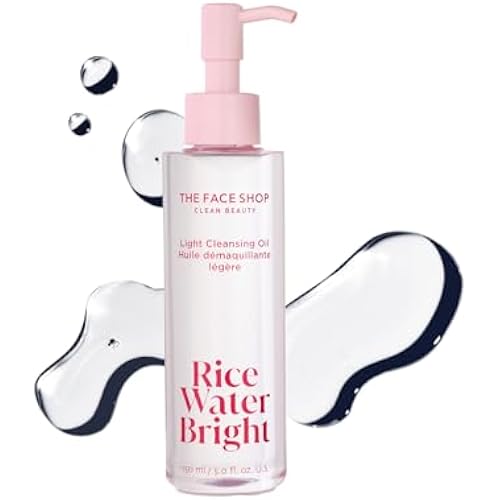 THE FACE SHOP Rice Water Bright Light Cleansing Oil, 5.0 fl. oz.