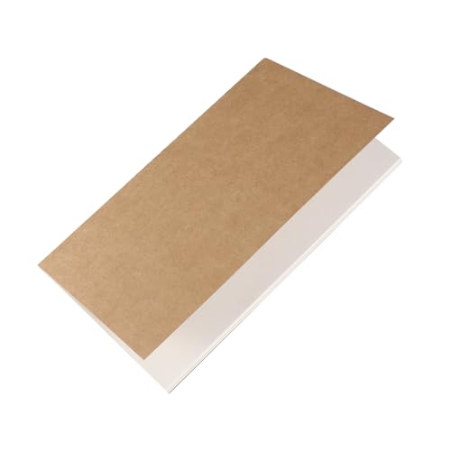 Papier blanc non ligné pour dessiner sans limites : 12 carnets vierges kraft vintage