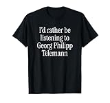 おかしなゲオルク・フィリップ・テレマン クラシック音楽作曲家ミーム Tシャツ