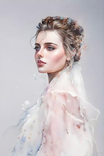 Portrait femme poster de 58 x 90 cm SERENDIPITP pour habiller un mur vide avec élégance